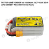 Tattu 1050mAh 6S 130C 22.2V R-Line Version 4.0 Lipo Battery Pack With XT60 Plug