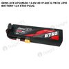 Gens Ace 6750mAh 4S 14.8V 60C G-Tech Lipo Battery 12# XT60 Plug