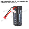 Gens Ace 5000mAh 4s 50C 14.8V HardCase Lipo Battery 14# With Deans Plug
