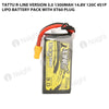 Tattu 1300mAh 4S 120C 14.8V R-Line Version 3.0 Lipo Battery Pack With XT60 Plug