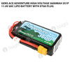 Gens Ace 3600mAh 3S 11.4V 60C Adventure High Voltage Lipo Battery With XT60 Plug