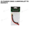 2S Charge Cable: 5.0mm Bullet To Deans(T)