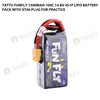 Tattu 1300mAh 4s 100C 14.8V FunFly Lipo Battery Pack With XT60 Plug For Practice