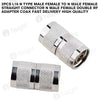 2Pcs L16 N Type Male Female To N Male Female Straight Connector N Male Female Double RF Adapter Coax Fast Delivery High Quality