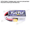 Tattu 1550mAh 4s 100C 14.8V FunFly Lipo Battery Pack With XT60 Plug For Practice