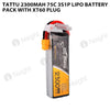 Tattu 2300mAh 3S 75C Lipo Battery Pack With XT60 Plug