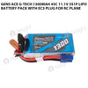 Gens Ace G-Tech 1300mAh 45C 11.1V 3S1P Lipo Battery Pack With EC3 Plug For RC Plane