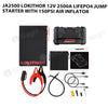 JA2500 Lokithor 12V 2500A LiFePO4 Jump Starter With 150PSI Air Inflator