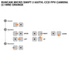 Runcam Micro Swift 2 600TVL CCD FPV Camera (2.1mm) Orange