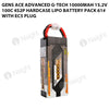 Gens Ace Advanced G-Tech 10000mAh 15.2V 100C 4S2P HardCase Lipo Battery Pack 61# With EC5 Plug