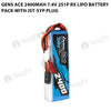 Gens Ace 2400mAh 7.4V 2S1P RX Lipo Battery Pack With JST-SYP Plug