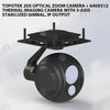 Topotek 20x Optical Zoom Camera + 640x512 Thermal Imaging Camera with 3-Axis Stabilized Gimbal, IP output