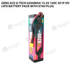 Gens Ace G-Tech 6200mAh 15.2V 100C 4S1P HV Lipo Battery Pack With XT60 Plug