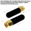 Wifi Antenna 2pcs 433MHz 3dBi with SMA Male Plug for Wireless Router Straight Signal Intensifier 3cm Wholesale