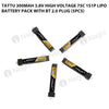 Tattu 1S 300mAh 75C 3.8V High Voltage Lipo Battery Pack With BT 2.0 Plug (5pcs)