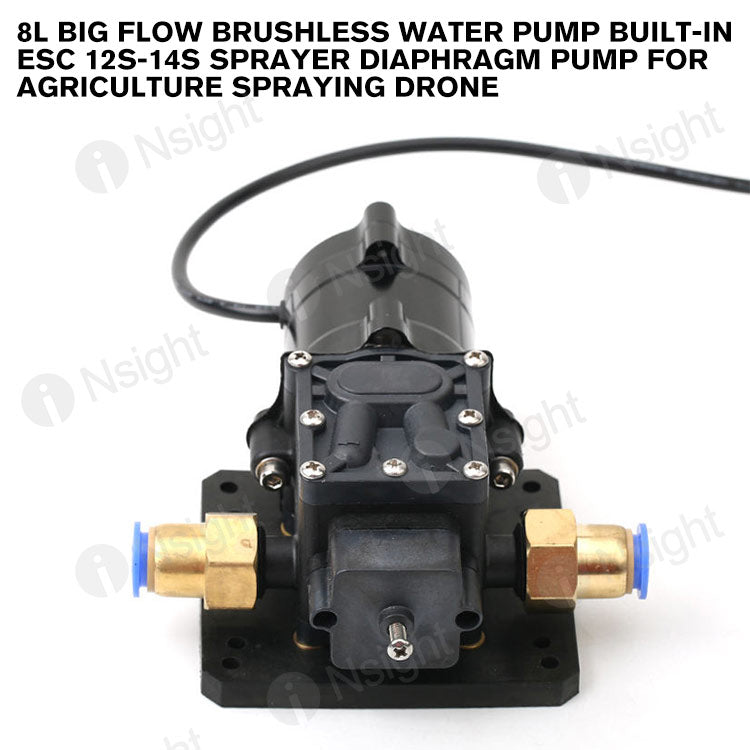 8L Big Flow Brushless Water Pump Built In ESC 12S 14S Sprayer Diaphrag 8l-big-flow-brushless-water-pump-built-in-esc-12s-14s-sprayer-diaphrag