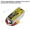 Tattu 1400mAh 6S 120C 22.2V R-Line Version 3.0 Lipo Battery Pack With XT60 Plug