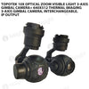 Topotek KIP10-G6 10x optical zoom visible light 3-axis Gimbal camera+ 640x512 thermal imaging 3-axis Gimbal camera, interchangeable, IP output