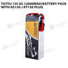 Tattu 15C 6S 12000mAh Battery Pack With AS150 +XT150 Plug