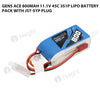 Gens Ace 800mAh 11.1V 45C 3S1P Lipo Battery Pack With JST-SYP Plug