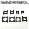 10sets 12mm/ 16mm/ 20mm/ 22mm/ 25mm CNC Aluminium Tube Clamp Motor Mount Fixture Clip Holder for Multi-axis Fixed-wing Aircraft
