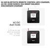 K2 Air Bluetooth Remote Control Lipo Charger,AC/DC 200W/500Wx2 20A Smart Balance Discharger/Charger