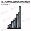 10pcs M3 Hexagon Aluminum pillar Standoff Spacer Stud Fastener Aluminum column for RC Multirotor