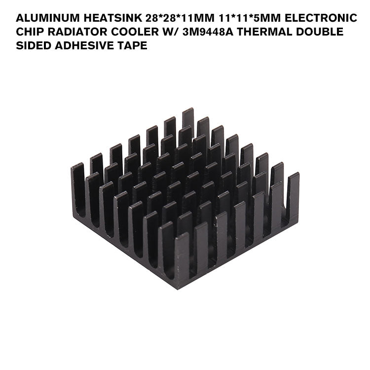 Aluminum Heatsink 28*28*11mm 11*11*5mm Electronic Chip Radiator Cooler ...