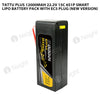 Tattu Plus 12000mAh 6s 15C 22.2V Smart Lipo Battery Pack With EC5 Plug (New Version)