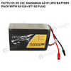 Tattu 30000mAh 6S 22.2V 25C Lipo Battery Pack With AS150+XT150 Plug