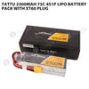 Tattu 2300mAh 75C 4S1P Lipo Battery Pack With XT60 Plug