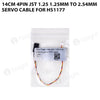 20cm Power Video 4pin 1.25mm to 2.54mm servo FPV cable