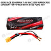 Gens Ace 5300mAh 2S 7.4V 60C HardCase Lipo Battery Pack With XT60 Plug 10#