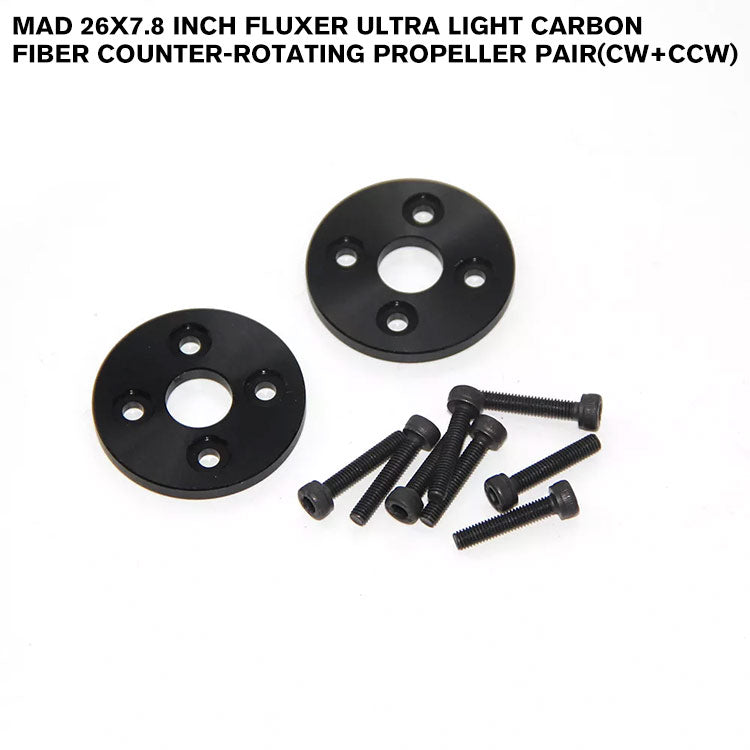 26x7.8 Inch FLUXER Ultra Light Carbon Fiber Counter-Rotating Propeller Pair(CW+CCW)