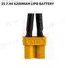 2S 7.4V 6200mAh Lipo Battery