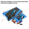 Gens Ace 3500mAh 7.4V 2S1P RX Lipo Battery Pack With JR And EC3 Plug