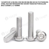 10/50pcs  M3 M4 M5 304 A2-70 Stainless Steel ISO7380 Hexagon Hex Socket Head Button Allen Bolt Screw L=2-100mm