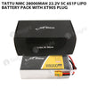 Tattu NMC 28000mAh 22.2V 5C 6S1P Lipo Battery Pack With XT90S Plug