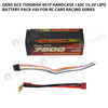 Gens Ace 7500mAh 4S 130C 15.2V HardCase Lipo Battery Pack #50 For RC Cars Racing Series