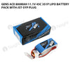 Gens Ace 800mAh 11.1V 45C 3S1P Lipo Battery Pack With JST-SYP Plug