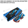 Gens Ace 2400mAh 7.4V 2S1P RX Lipo Battery Pack With JST-SYP Plug