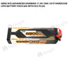 Gens Ace Advanced 6500mAh 11.4V 100C 3S1P HardCase Lipo Battery Pack 60# With EC5 Plug