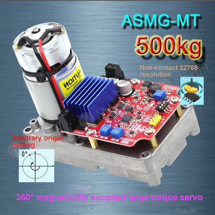 ASMG-MT 500KG High Torque Servo Magnetic Encoder 360-Degree High Torque Steering Servo For Robots