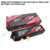 Gens Ace 6750mAh 4S 14.8V 60C G-Tech Lipo Battery 12# XT60 Plug