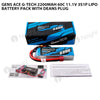 Gens Ace 2200mAh 3S 60C 11.1V G-Tech Lipo Battery Pack With Deans Plug