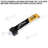 Tattu 270mAh 3.8V High Voltage 75C 1S1P Lipo Battery Pack With JST-PHR 2.0 Plug (5pcs)