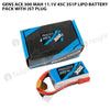 Gens Ace 300 MAh 11.1V 45C 3S1P Lipo Battery Pack With JST Plug