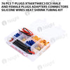 76 pcs T-plugs XT60XT90EC3 EC5 male and female plugs adapters connectors silicone wires heat shrink tubing kit