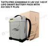 Tattu Pro 22000mAh 51.8V 25C 14S1P Lipo Smart Battery Pack With AS150U-F Plug