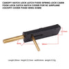 Canopy Hatch Lock Latch Fixed Spring Lock Cabin Foor Lock Catch Hatch Cover For RC Airplane Cockpit Cover Fixed Wing D3mm